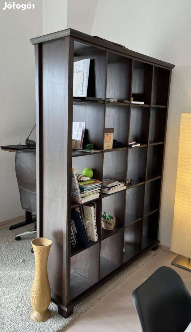 5x4 polcos elem szép állapotban (Ikea méret, sötétbarna)