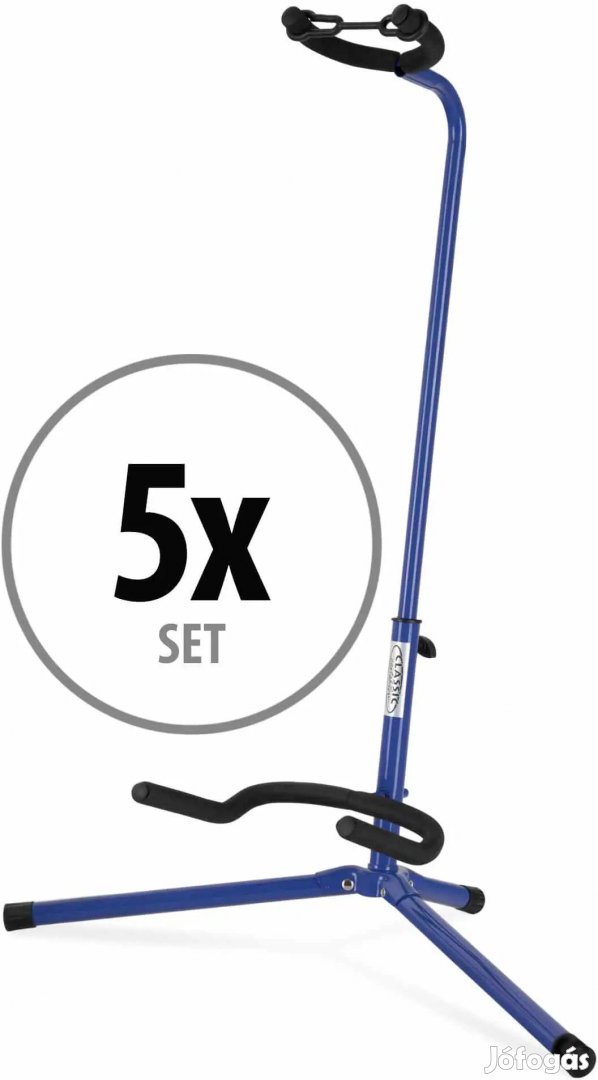 5x Classic Cantabile GS-30 BU Gitár Állvány Kék