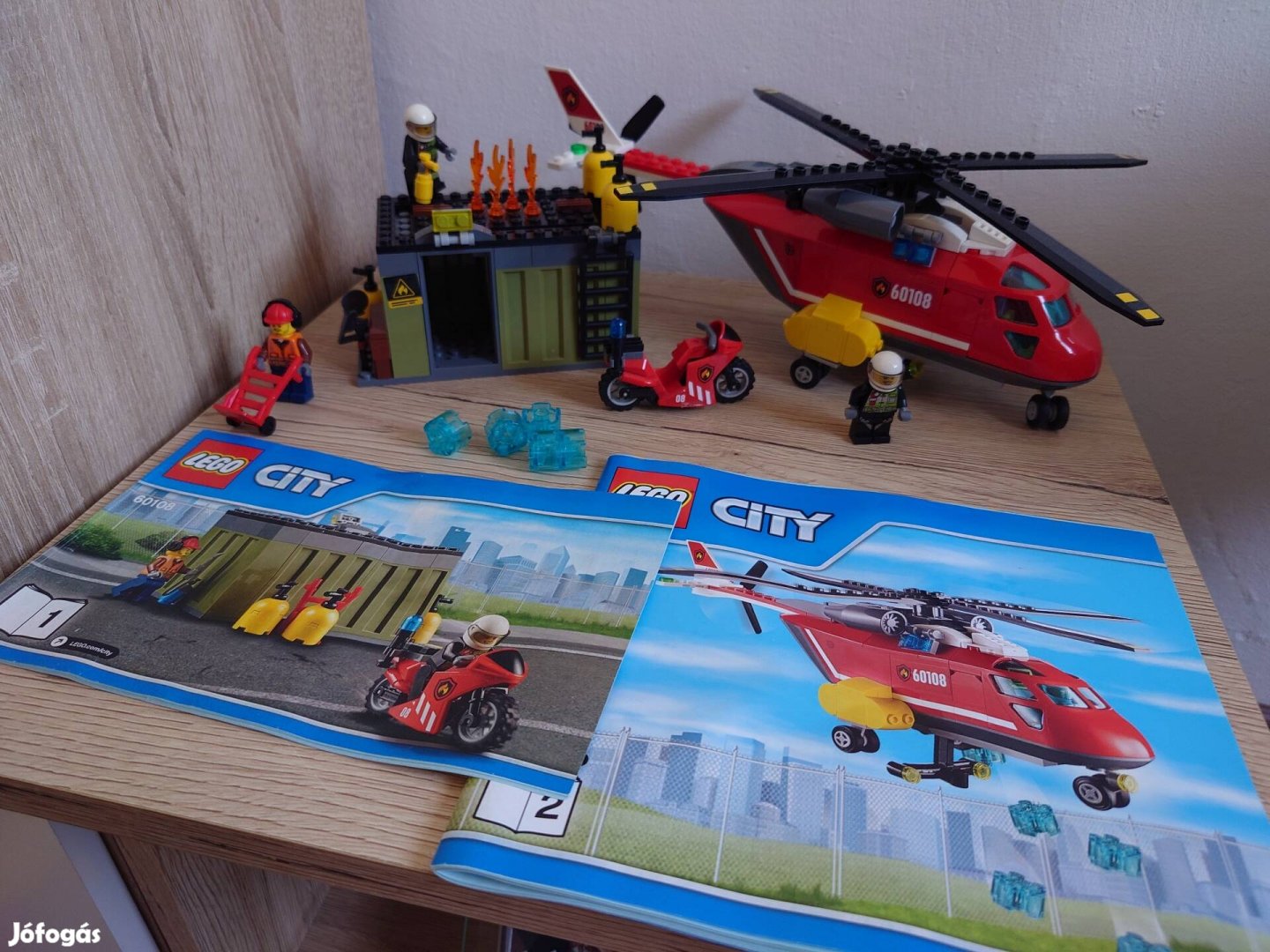 60108 sűrgősségi tűzoltó egység, helikopter Lego city 