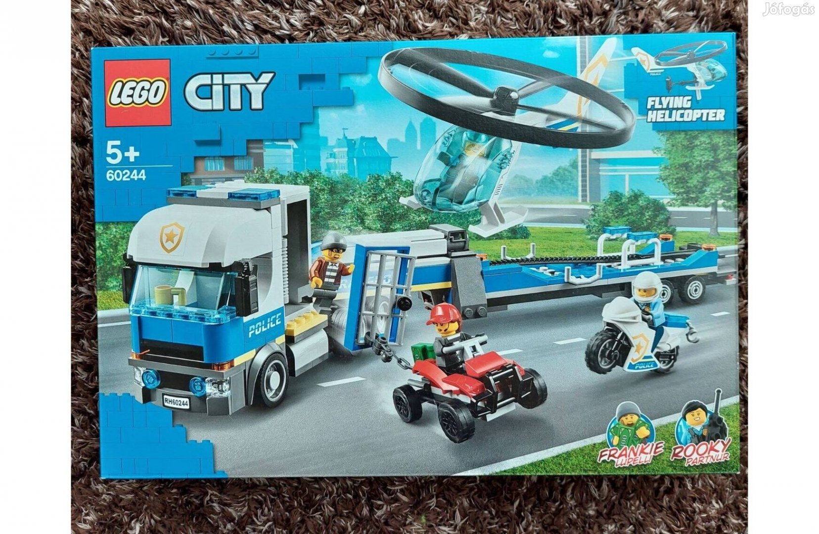 60244 LEGO City Rendőrségi helikopter szállítás Hibátlan Új Bontatlan