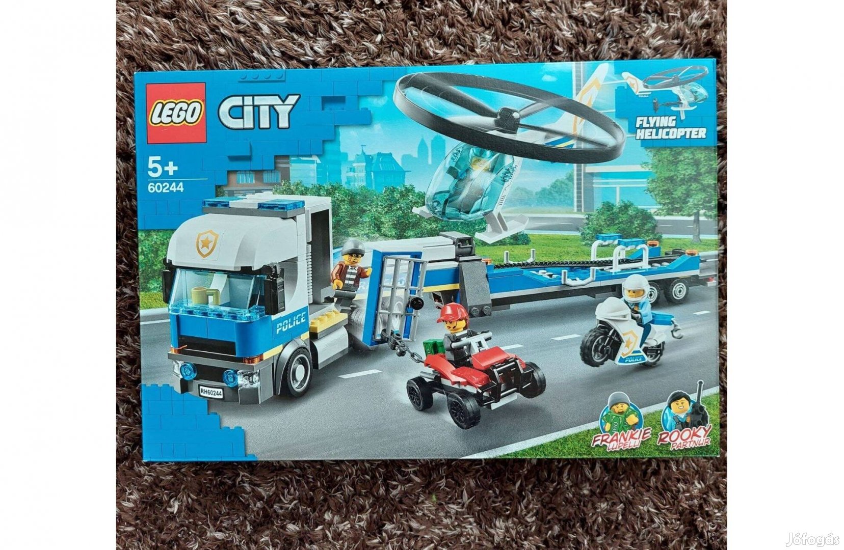 60244 LEGO City Rendőrségi helikopter szállítás Hibátlan Új Bontatlan!