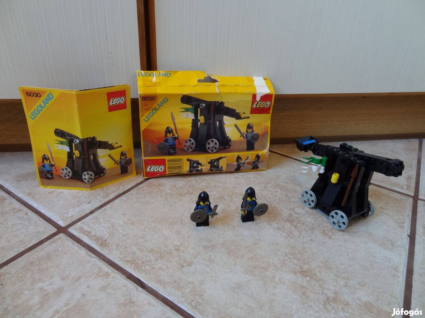 6030 Lego Black Falcons Catapult 1984 dobozzal és leírással