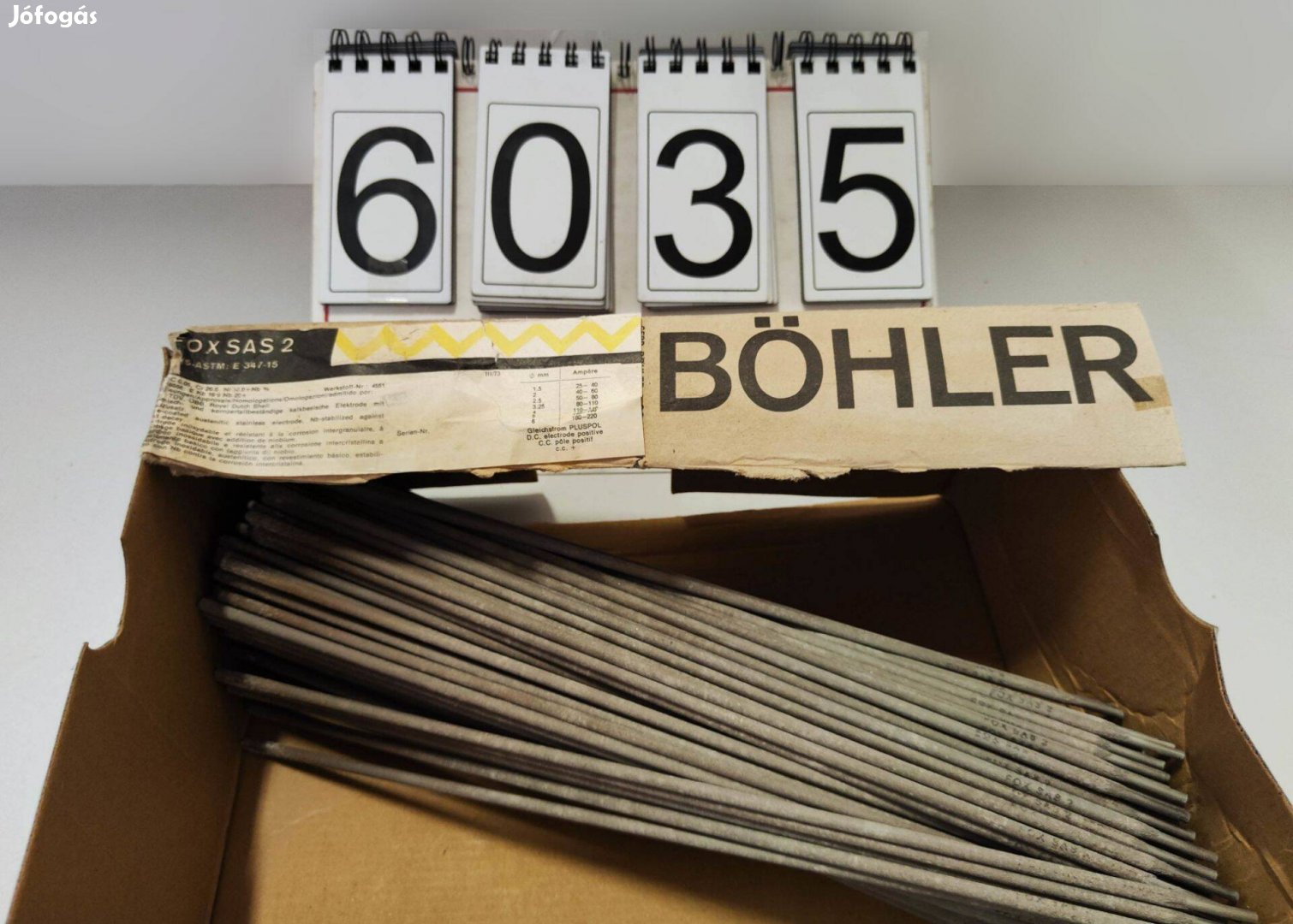 6035 - Hegesztő Elektróda, Hegesztő Pálca, Böhler Fox SAS 2 3,25/350 M
