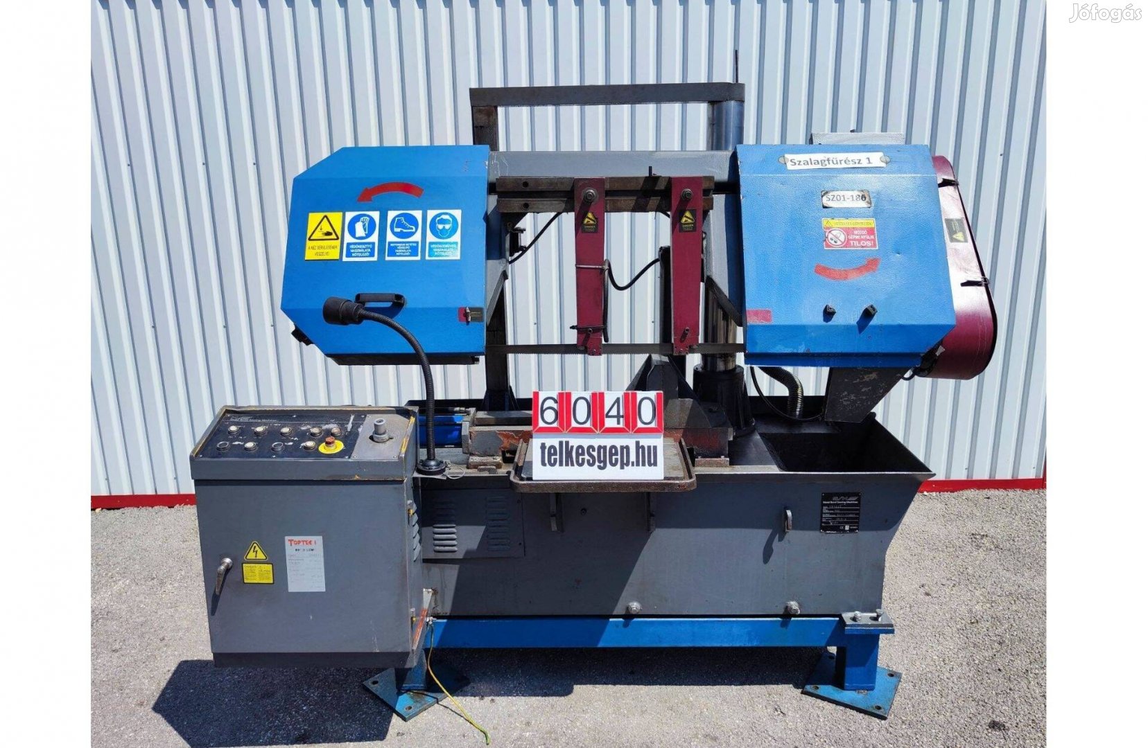 6040 - Szalagfűrész, Toptech Optimum GB 4240