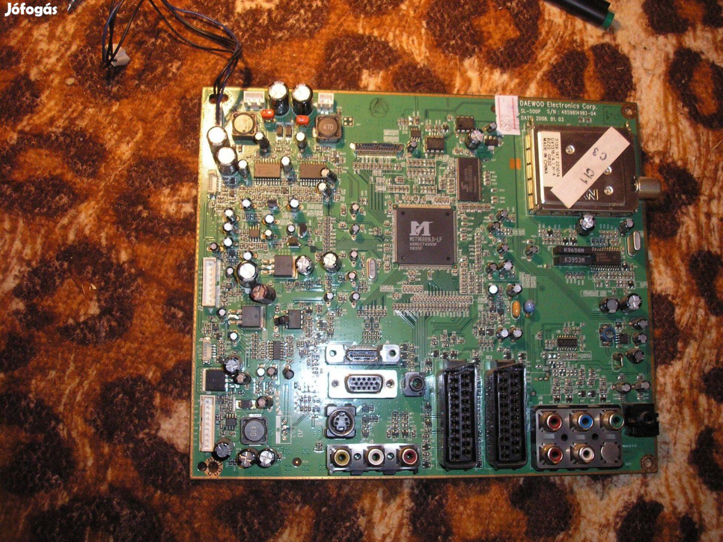 6069 hibás DLP-37C3FB mainboard SL-500P 4859814993-04