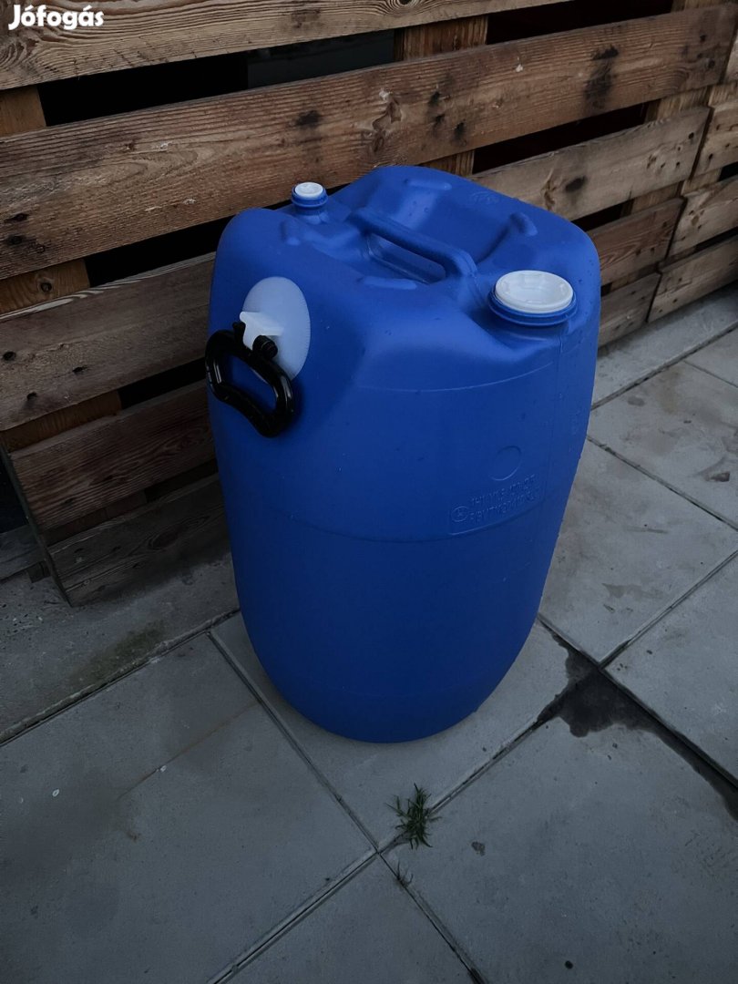 60L, hordó, kanna, benzines, tároló, műanyag