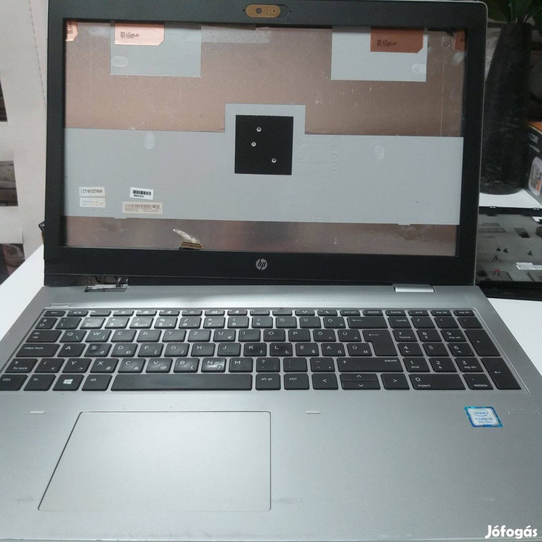 616.Hp 650 g4 hiányos laptop.Bios kódos alaplap!Magyar billentyűzet!!,