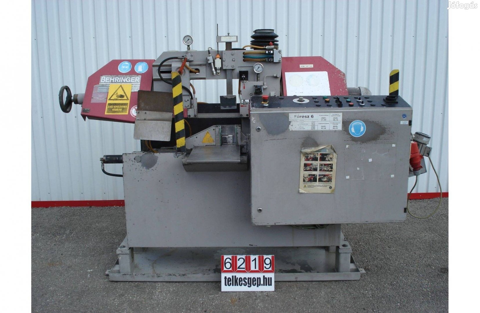 6219 - Szalagfűrész, fémipari szalagfűrész, Behringer HBP
