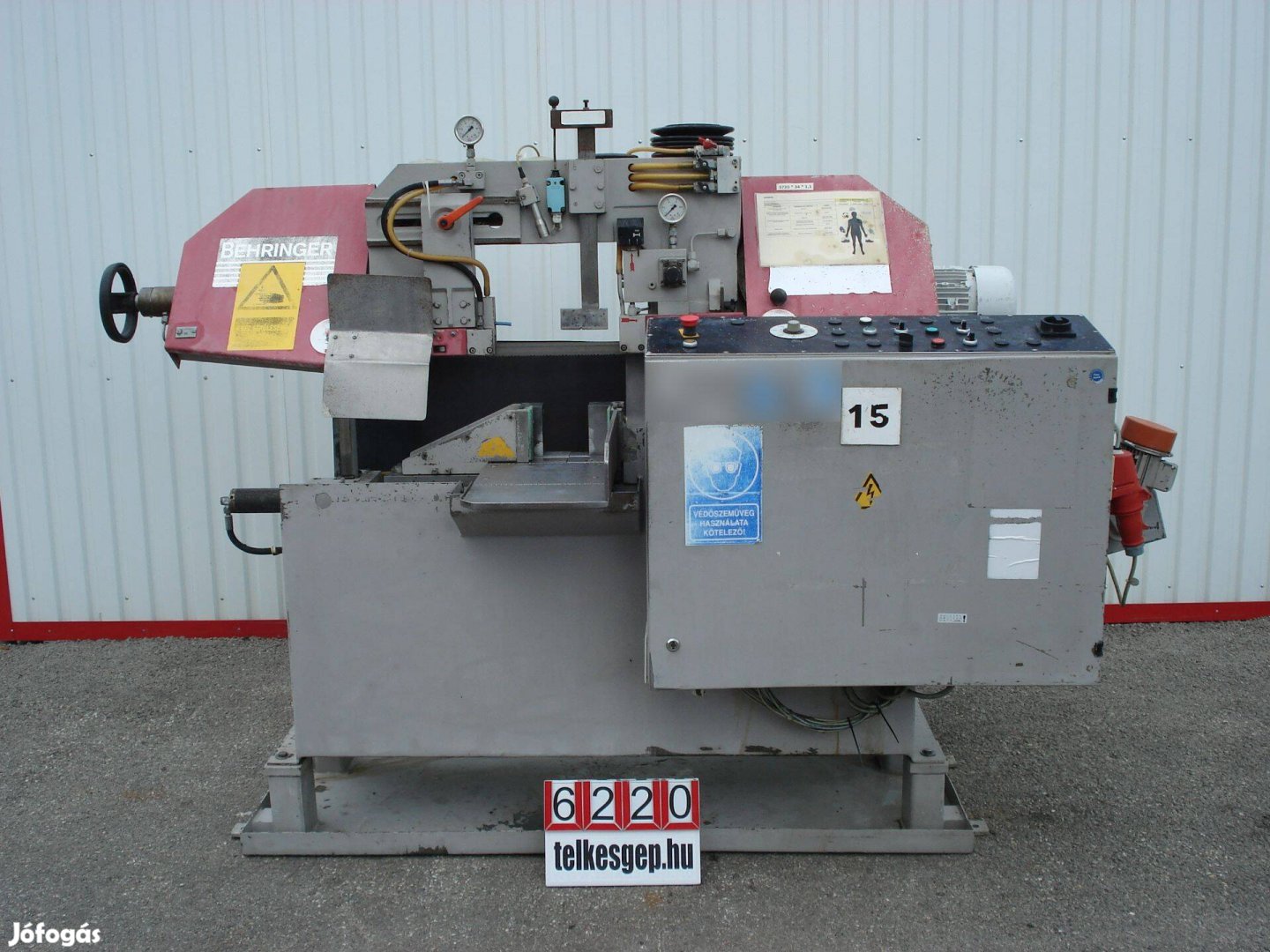 6220 - Szalagfűrész, fémipari szalagfűrész, Behringer HBP 220N