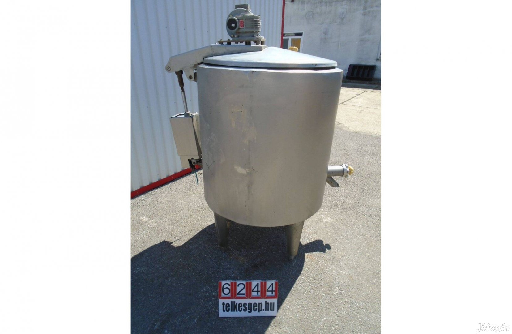 6244 - Keverőtartály rozsdamentes, Rozsdamentes mixer,