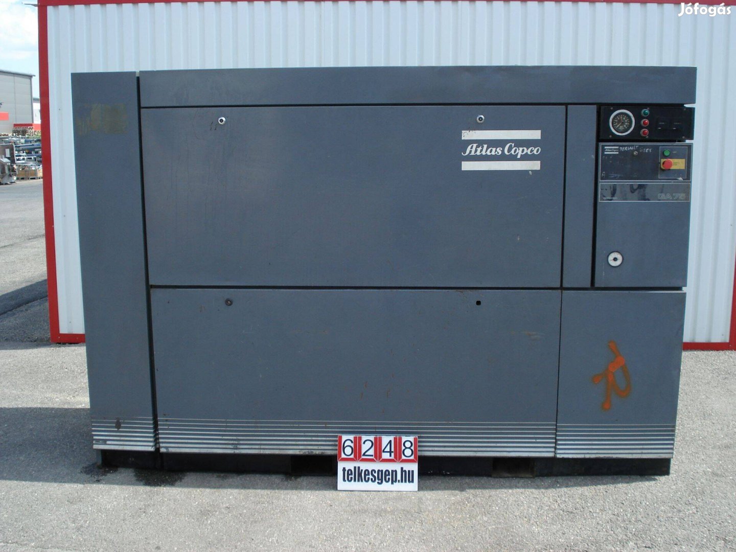 6248 - ATLAS Copco Csavarkompresszor, Csavarkompresszor 75 KW