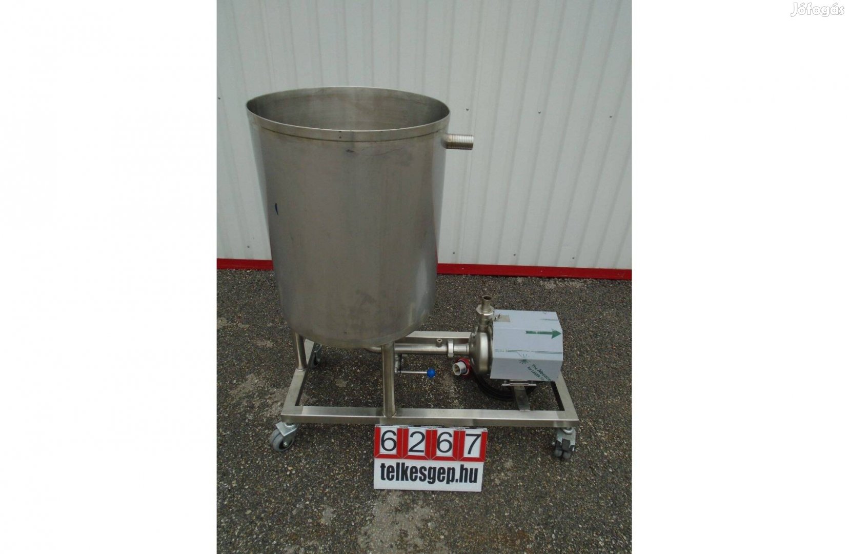 6267 - Vegyszerszivattyú és kifogyasztó tartály, saválló