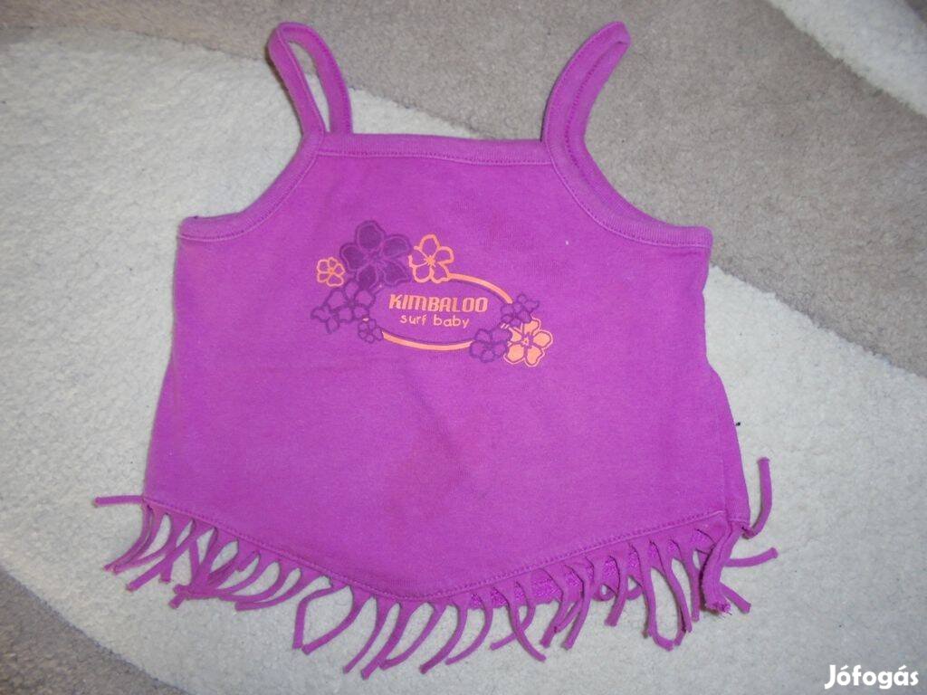 62-68-as lány top haspóló