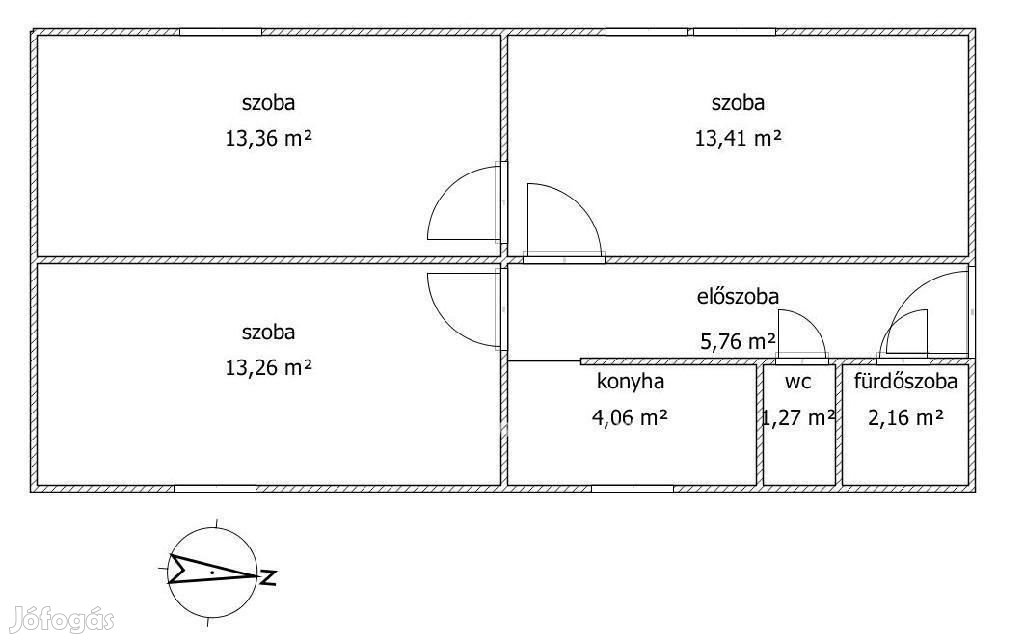 63 nm-es lakás eladó Pécs