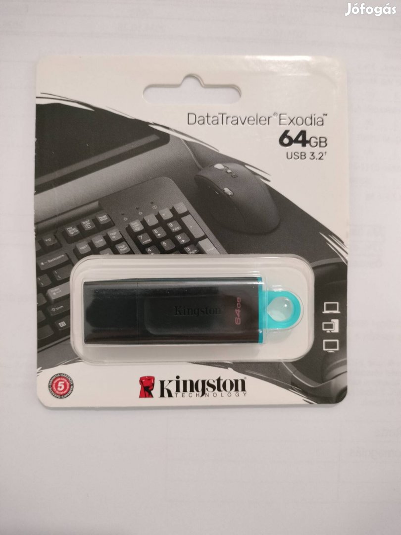 64GB Kingston pendrive Data Travel Exodia 3.2 USB új 