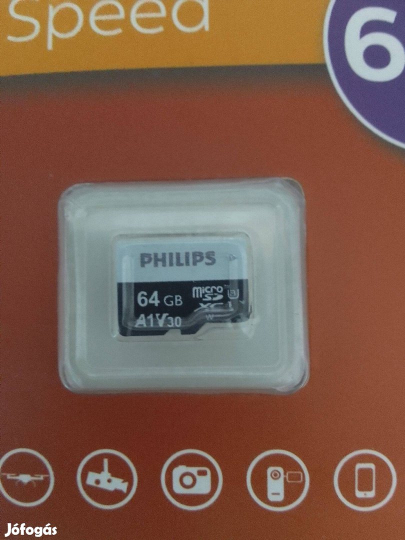 64gb sd kártya. Fotó eszközök, autós kamera, wifi udvari kamera, stb