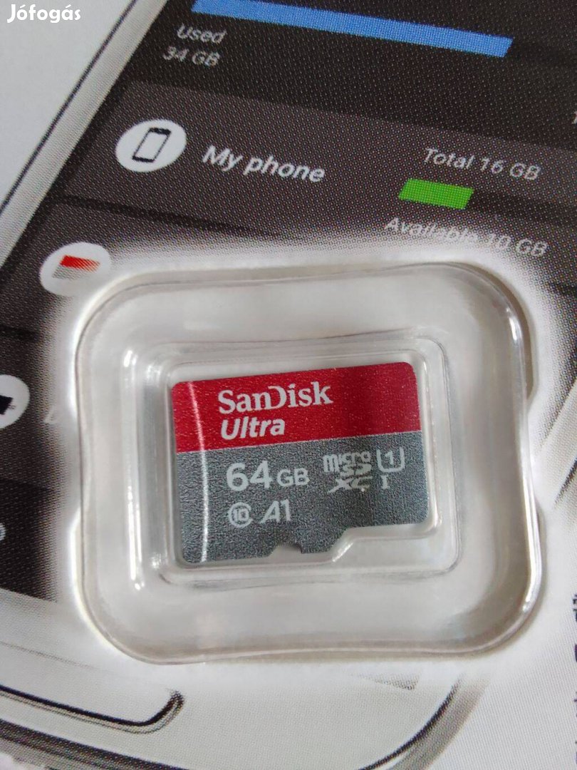 64gb sd kártya. Sandisk jól ismert márka! TF kártya. micro kártya