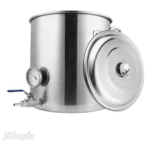 65 Literes Rozsdamentes fazék Csappal Fedővel hőmérővel (4904)