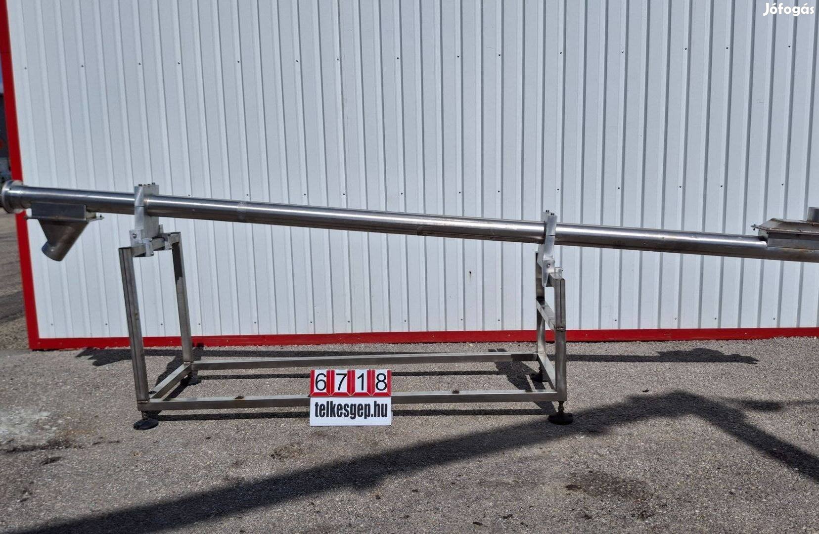 6718 - Szállítócsiga, Csigás kihordó, Saválló szállítócsiga