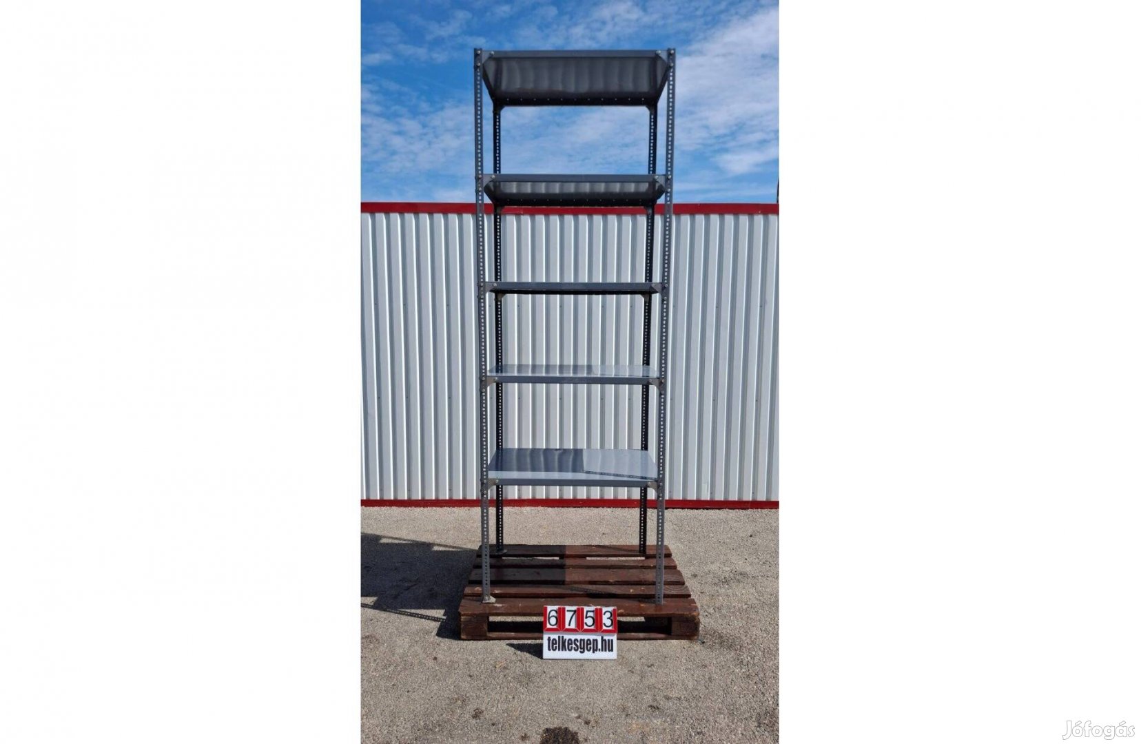 6753 - Salgó polc, dexion polc, fém polcrendszer