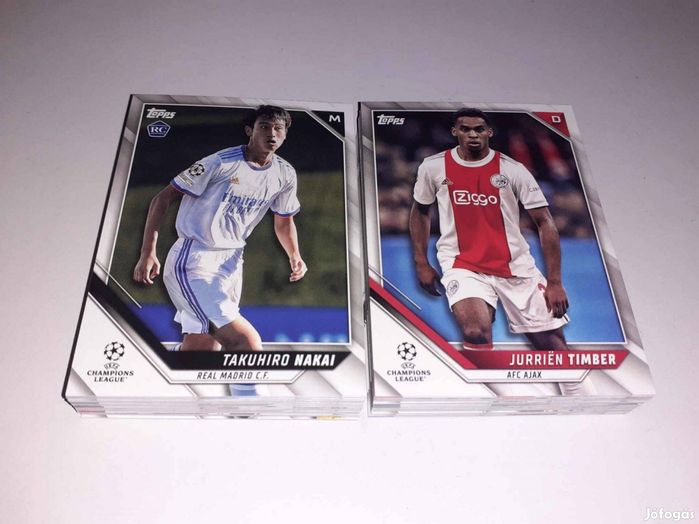 67 db Topps Champions League focis kártya