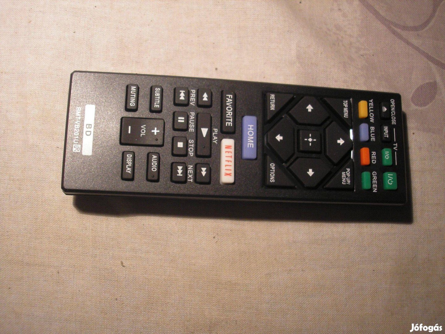 6843 Sony Blueray Netflix SMART távirányító RMT-VB201U BDP-S3700 BDP-B