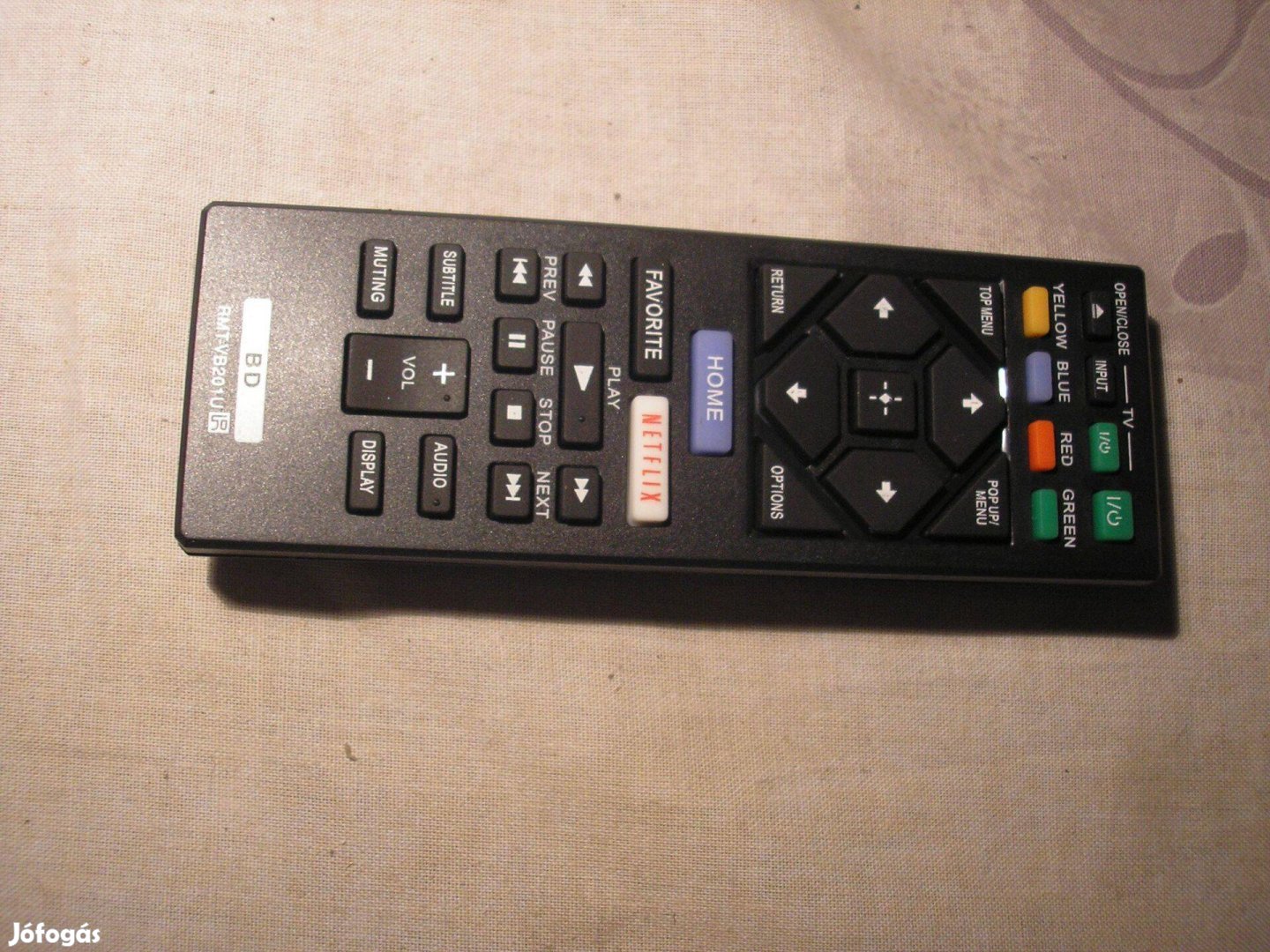 6843 Sony Blueray Netflix SMART távirányító RMT-VB201U BDP-S3700 BDP-B