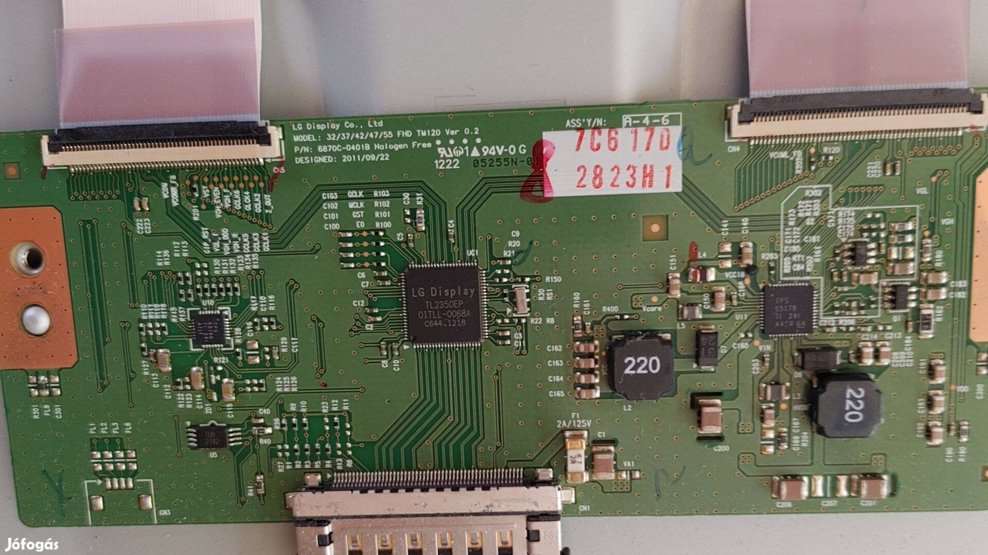 6870C-0401B LG 42LS570S Philips 37PFL4007H12 T-con Board