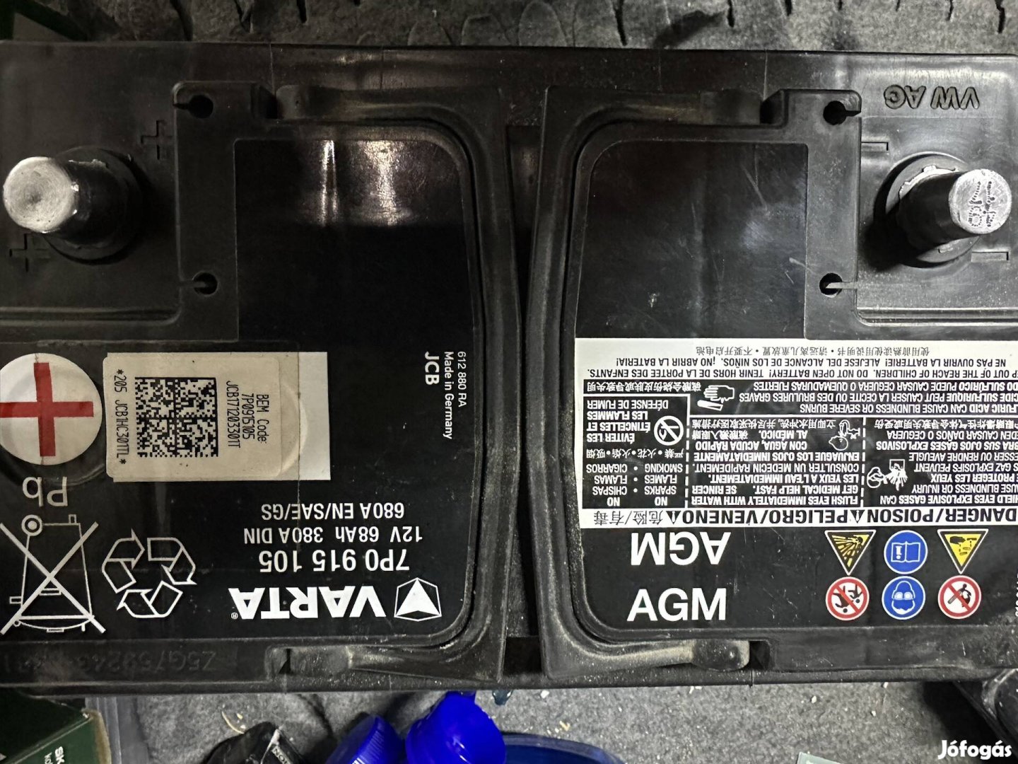 68 Ah AGM gyári AUDI