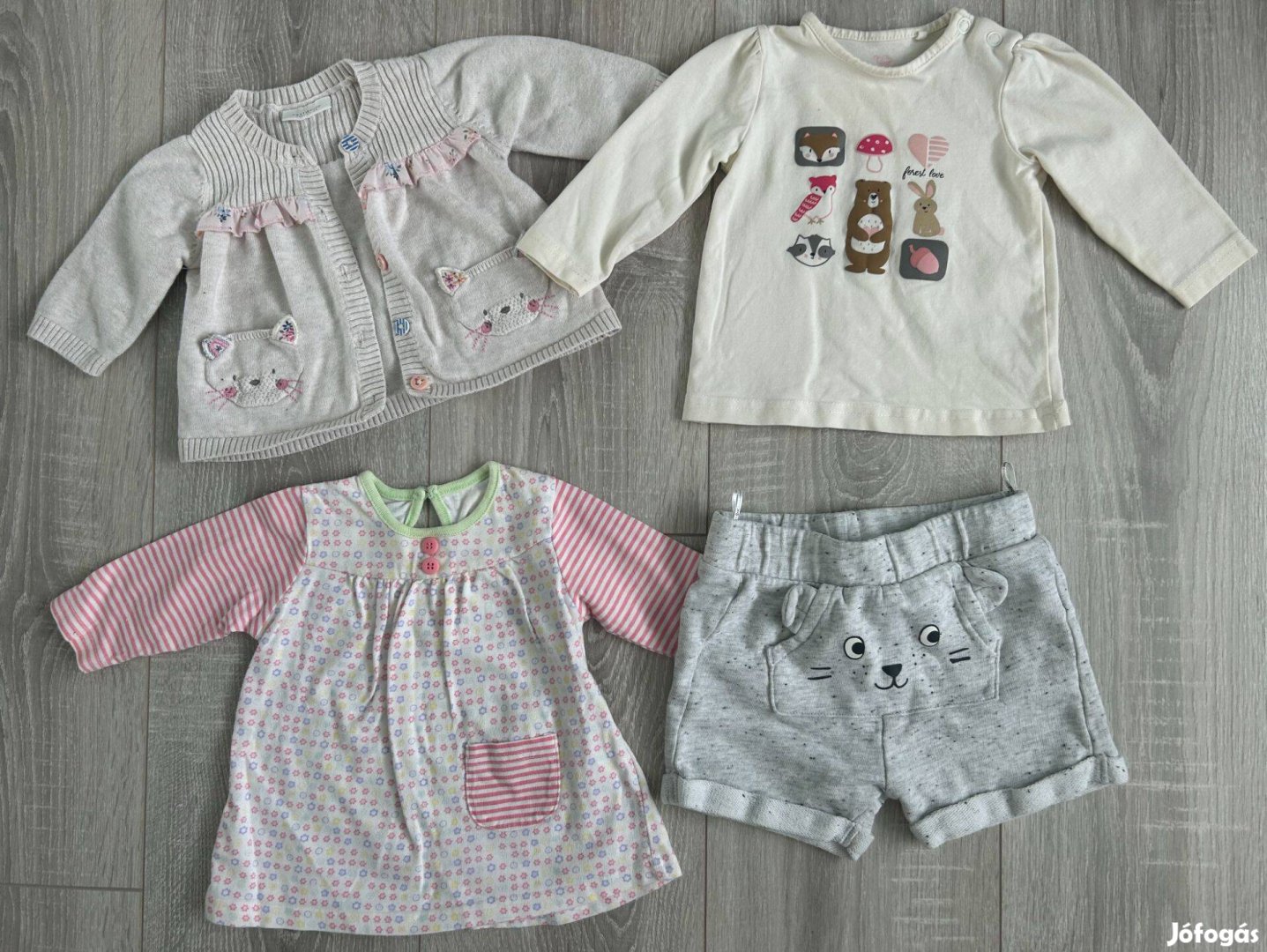 68-as kislány ruhacsomag - 5 db-os