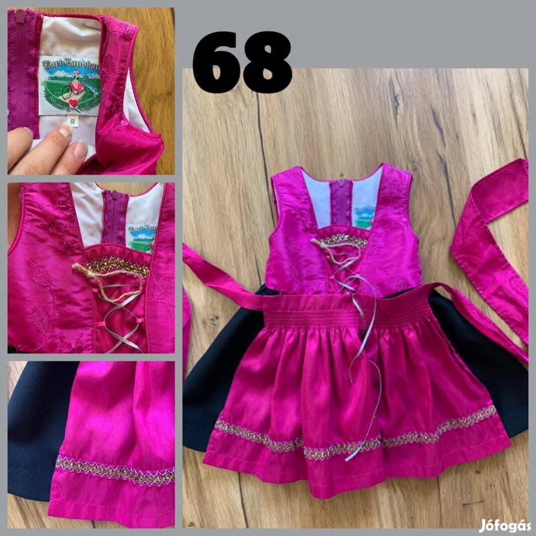 68-as pink Kislány Dirndl ruha