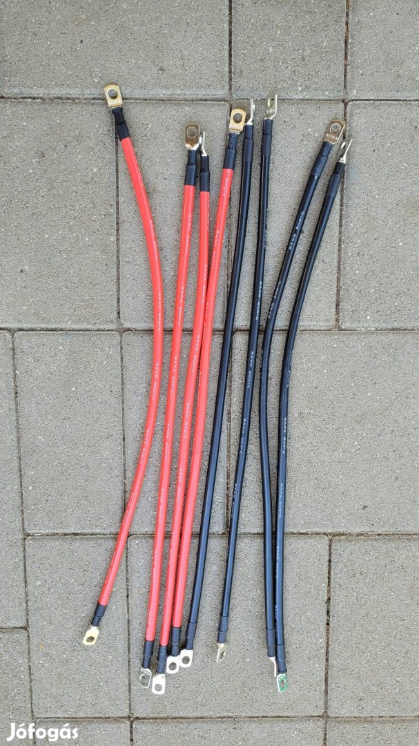 6AWG 16 mm2 akkumulátor aksi vezeték kábel piros fekete 