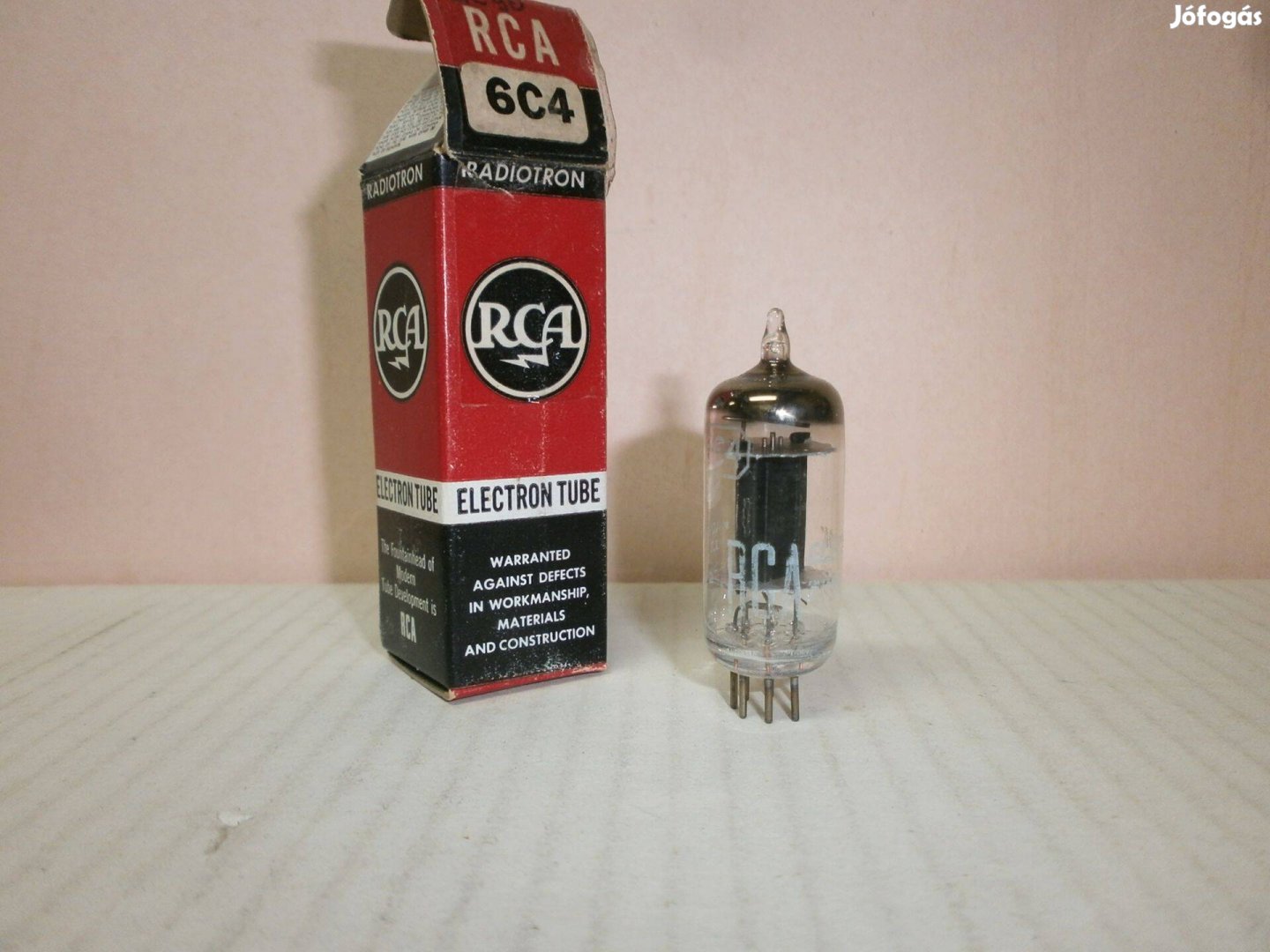 6C4 (EC90) - Rca - Usa black plate - NOS