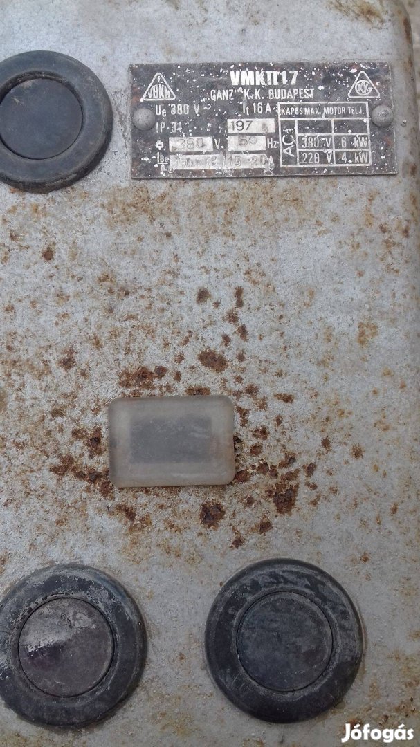 6KW-os kinti fém kapcsoló tábla 380V