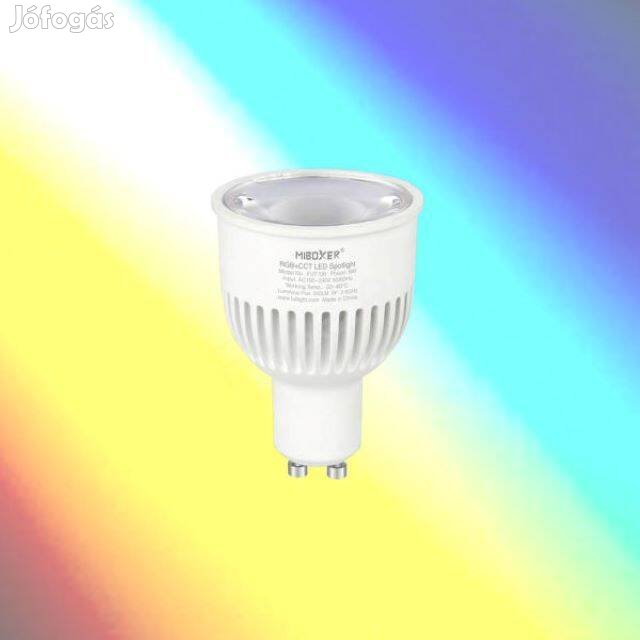 6W GU10 LED spot lámpa, RGB+CCT ( Rf. távirányítható, dimmelhető)