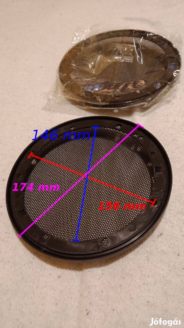 6,5" autórádió hangszóró rács 2db