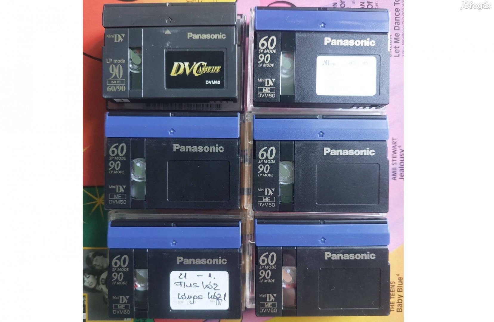 6-DB Panasonic Mini DV ME DVM60 Videokamera Kazetta Videó Kazetta