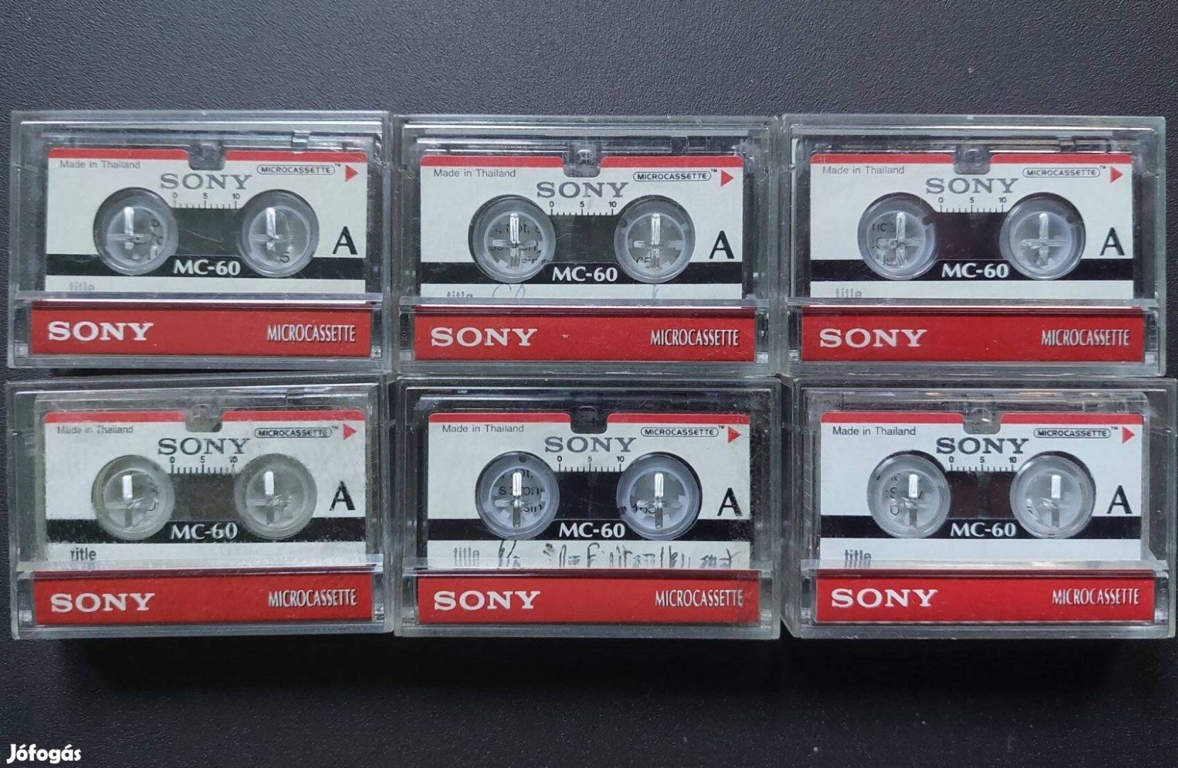 6-DB Sony MC-60 Mini Kazettás Diktafon Walkman MAGNÓ Kazetta