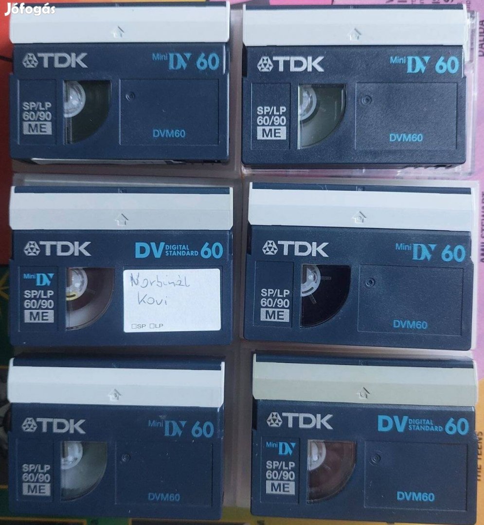 6-DB TDK Mini DV ME DVM60 Videokamera Kazetta Videó Kazetta TDK