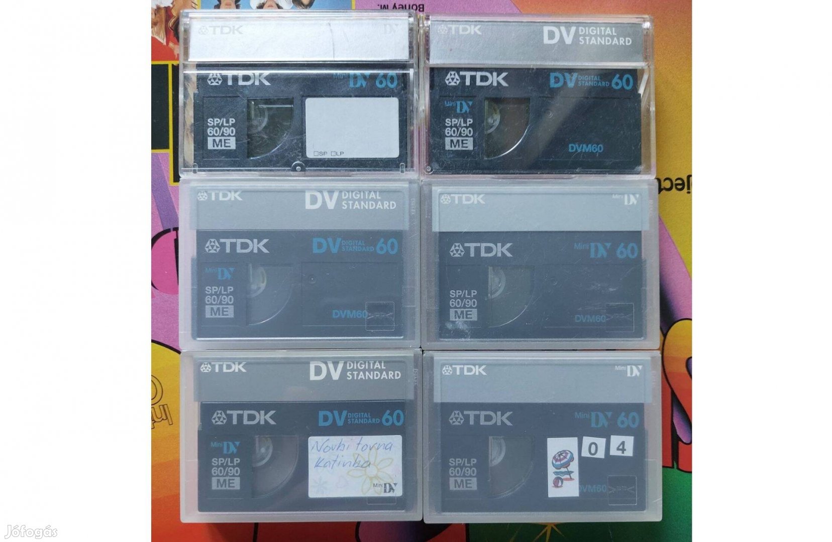 6-DB TDK mini DV ME DVM60 DV Digital Videokamera Kazetta Videó Kazetta