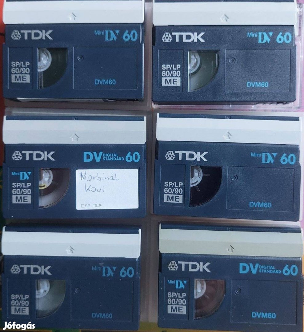 6-DB TDK mini DV ME DVM60 Videokamera Kazetta TDK Videó Kazetta