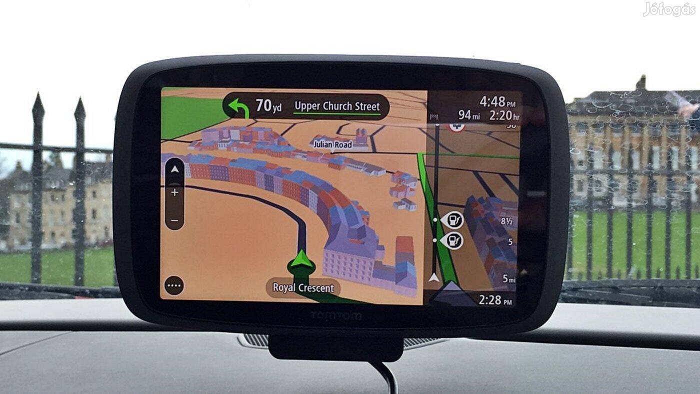 6" Prémium GPS Tomtom GO 6000 navigáció 2024 élettartam EU SIM TMC