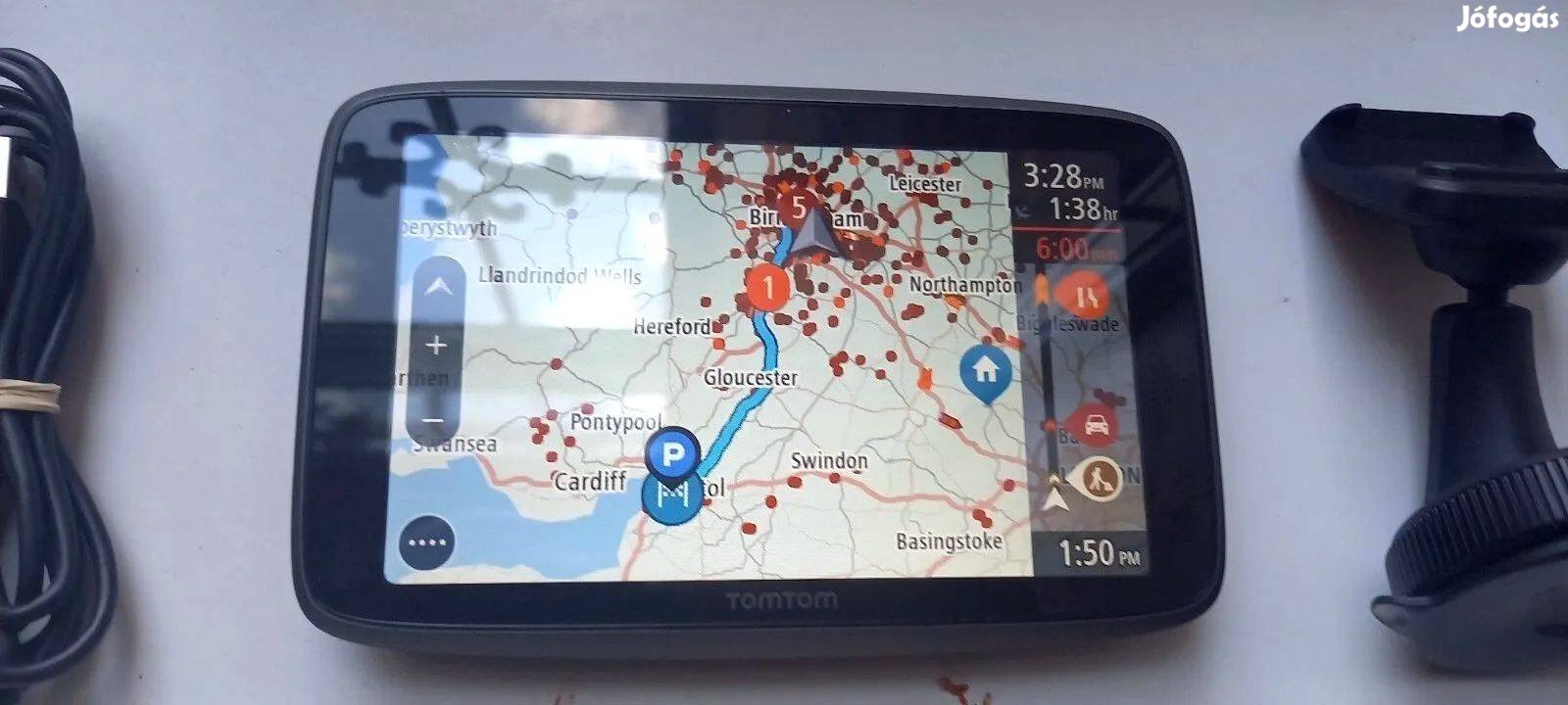 6" Tomtom GO 6200 GPS Navigáció TMC WiFi 2024 élettartam világtérkép