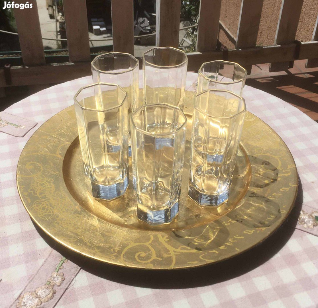 6 darab 2 decis, szögletes Arcopal vizes/italos pohár