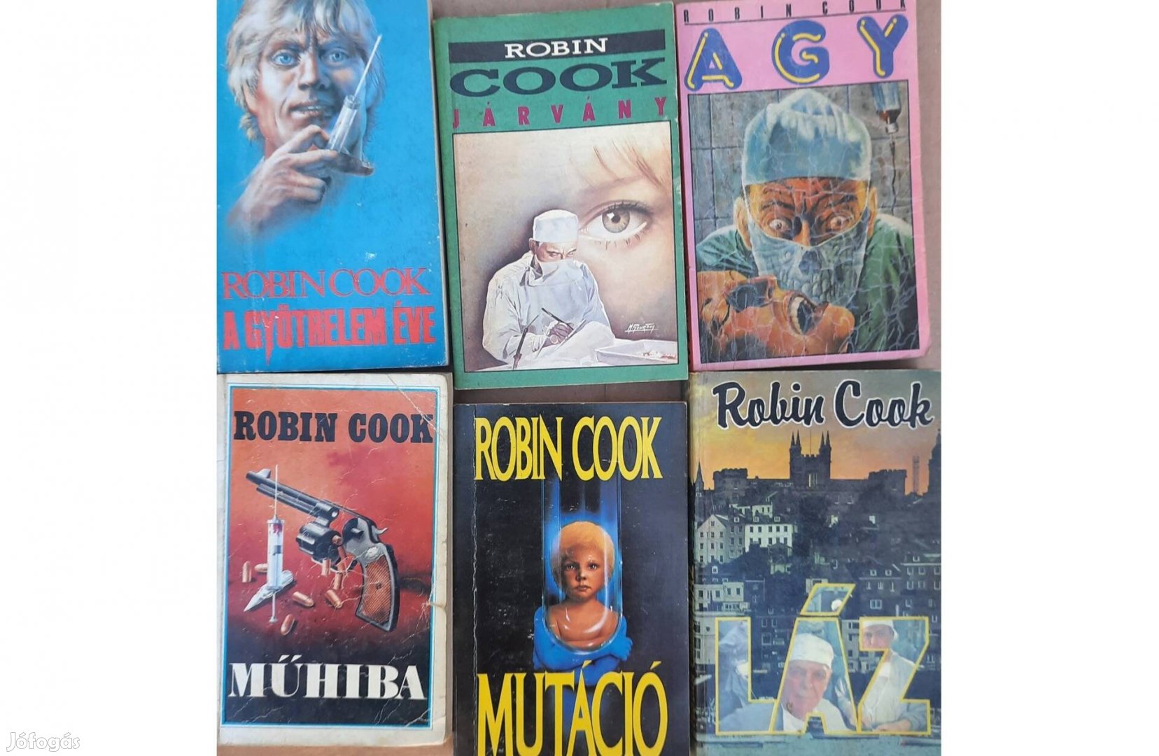 6 darab Robin Cook könyv eladó