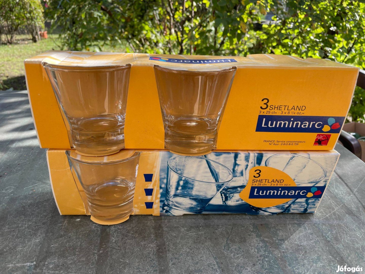 6 darab francia Luminarc súlyozott talpú pohár