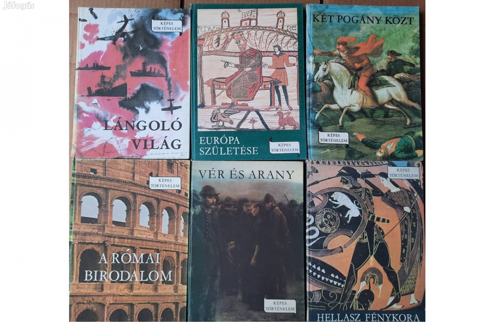 6 darab könyv eladó a Képes Történelem sorozatból