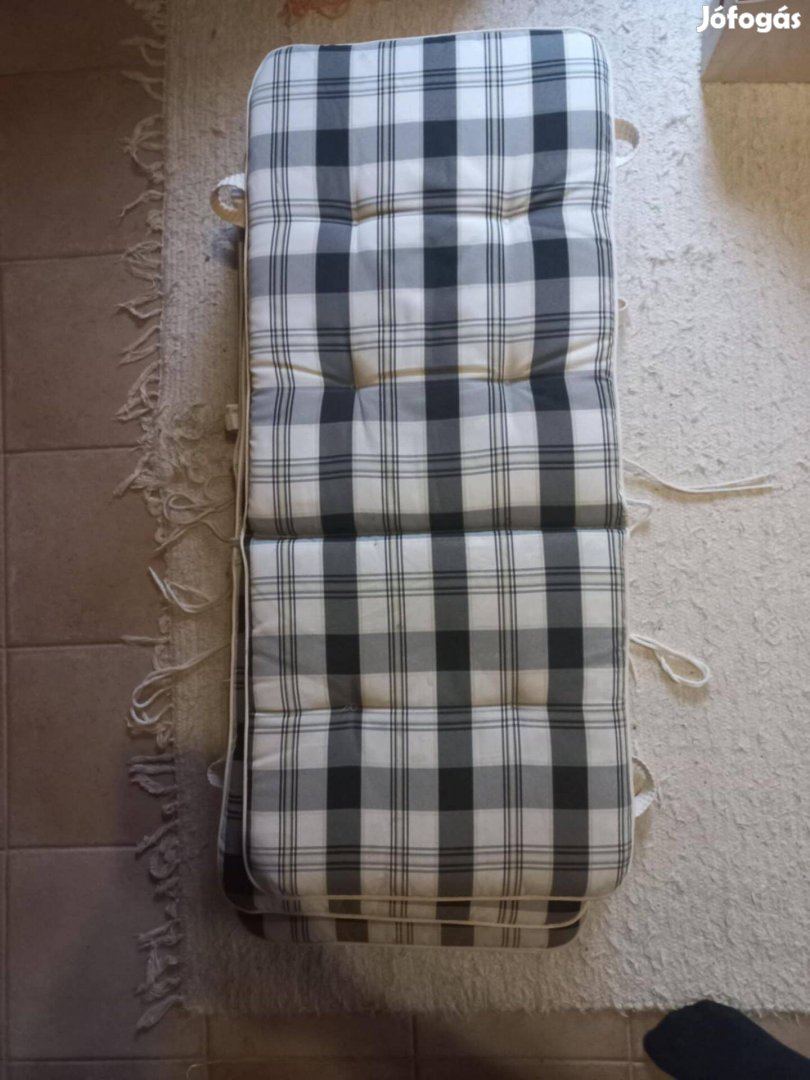 6 darabos kerti székpárna szett magastámlás Megkímélt