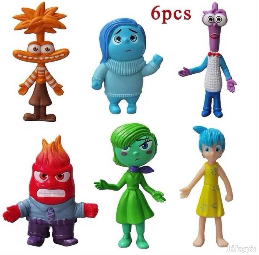 6 db Agymanók figura szett Tortadísznek is