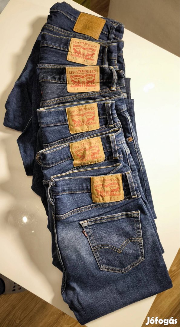 6 db Levis 511-es 33/32-es 